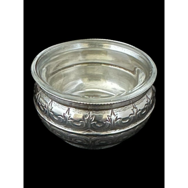 Metal English Sterling Silver Salt Dips/ Cellars, Sheffield, Circa 1886 For Sale - Image 7 of 12
