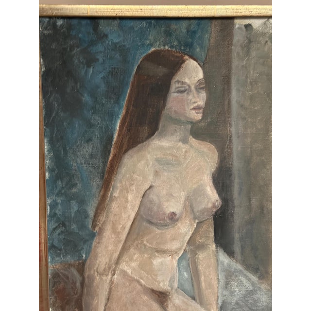 Sonja Peterson, Seated Woman, 1963, Oil on Panel For Sale - Image 12 of 14