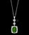 17 Carat Green Tourmaline and 4 Carat Diamond Pendant / Necklace 14 Karat Gold For Sale - Image 17 of 18