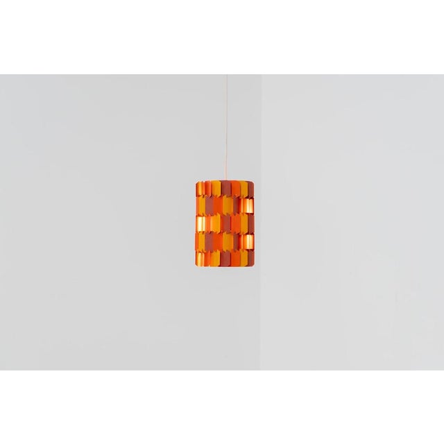 1960s Facet Pop Pendant Light by Louis Weisdorf for Lyfa For Sale - Image 5 of 13