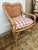 Williams-Sonoma GreenRow Clara Wicker Chair + Plaid Cushion For Sale - Image 4 of 12