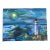1970’s Original Impressionist Seascape With Lighthouse Nighttime Painting For Sale