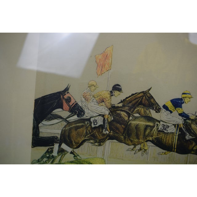 Brown The Water Jump in the Grand National of 1931 at Aintree by Paul Brown For Sale - Image 8 of 8