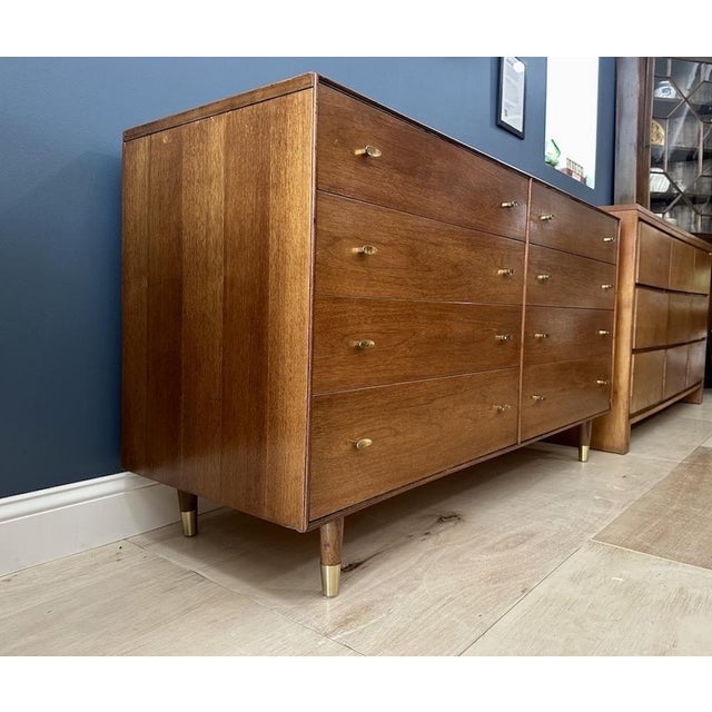 Mid-Century Modern 1960s Side by Side Lowboy Dresser by R-Way For Sale - Image 3 of 16