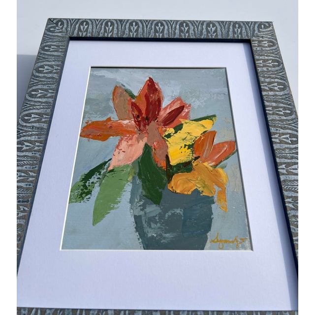 Impasto Floral Painting by California Artist For Sale In Sacramento - Image 6 of 12