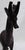 Mid 20th Century African Bronze Giraffe Sculpture Art This tall expressive giraffe sculpture has a fantastic swirled...