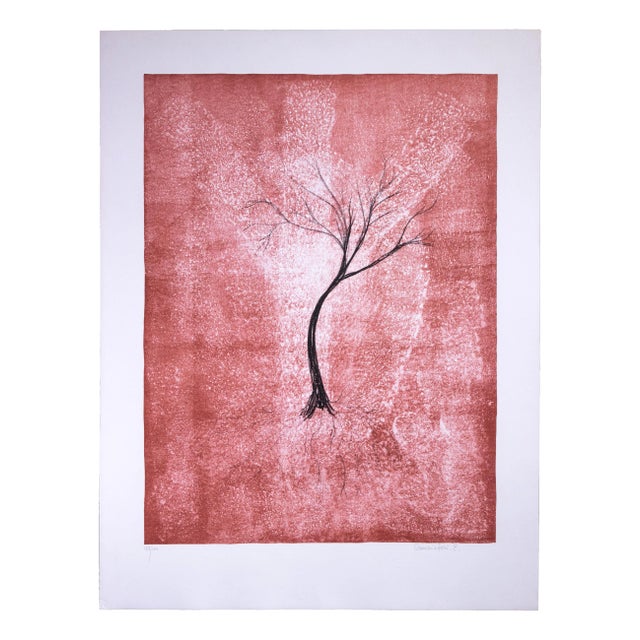 Emilio Conciatori, Tree, Original Lithograph, 1970s For Sale
