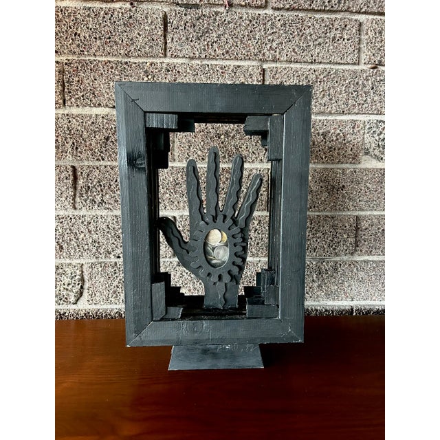 Wood 1980s Antoni Abad Early Hand Sculpture For Sale - Image 7 of 8