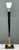 Vintage Deco Zebra Wood and Brass Floor Lamp For Sale - Image 4 of 12