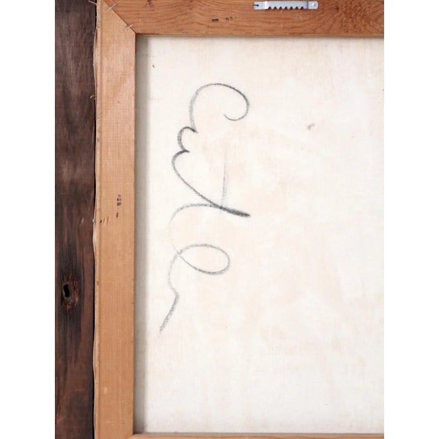 Vintage Rodeo Oil Painting For Sale - Image 10 of 11