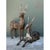 Vintage Carved Wood Deer Sculptures - Pair For Sale - Image 12 of 12