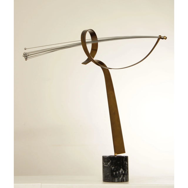 Mid 20th Century Curtis Jere Mid Century Modern Abstract Brass Sculpture For Sale - Image 5 of 13