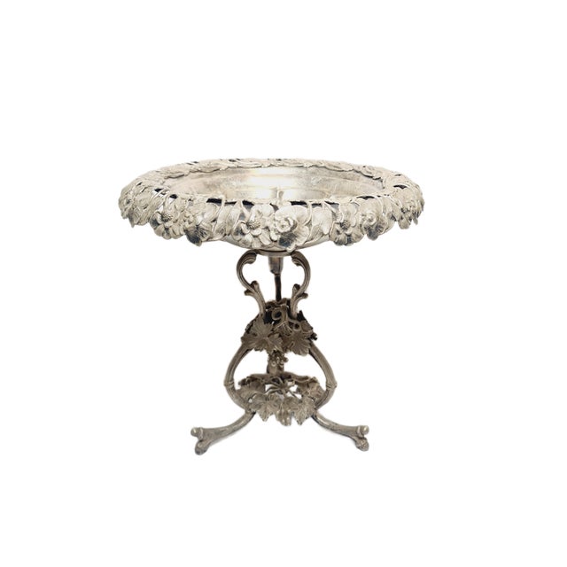 Biedermeier Figurative Bowl on Stand from Fraget, 1890s For Sale - Image 3 of 7