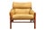Very comfortable armchair Kontiki designed by Arne Norell in camel color leather. Wood parts were refinished (cleaned and...