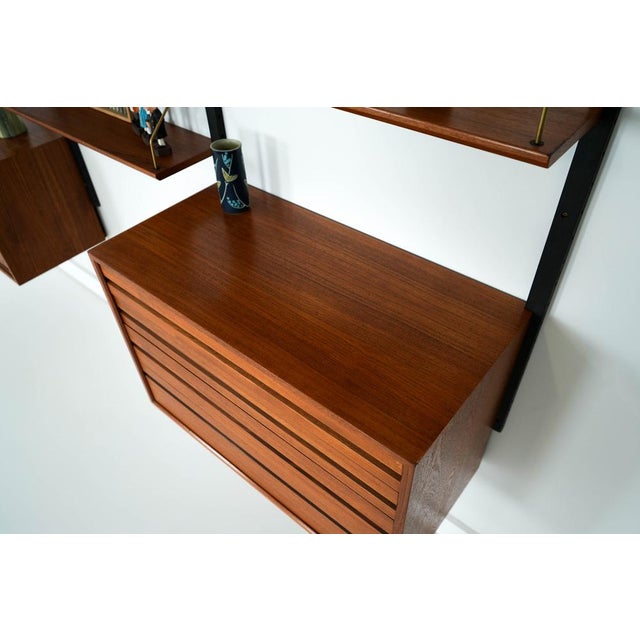 Danish Teak Shelving Unit attributed to Poul Cadovius, Denmark, 1960s For Sale - Image 13 of 18