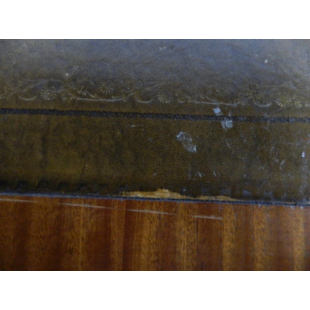 Vintage Mahogany Veneer Pedestal Desk, 1950s For Sale - Image 10 of 11