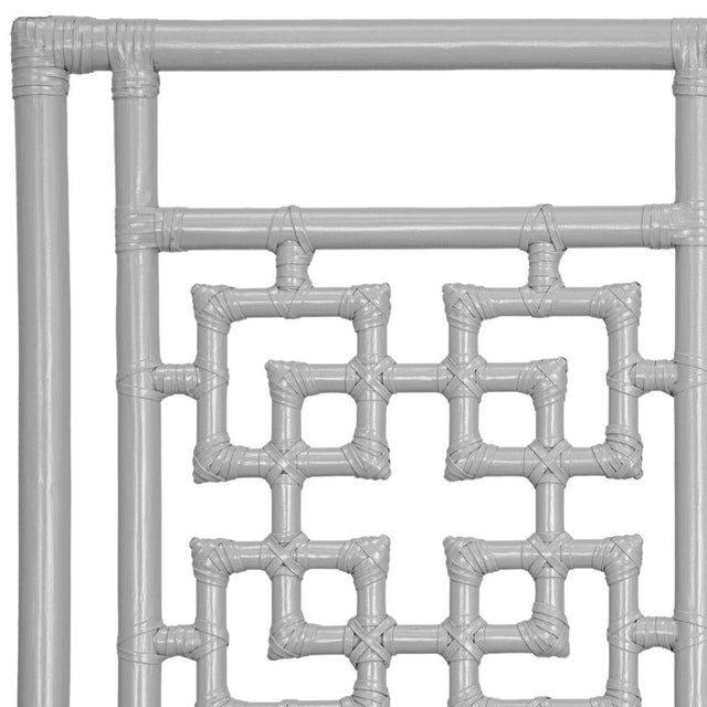 David Francis Palm Springs Platform Bed King, Light Gray For Sale - Image 4 of 7