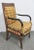 Wood French Empire Style Fruitwood Gilt Ebonized Carved Chair For Sale - Image 7 of 7