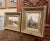 Composed as a fausse paire, these two antique oil paintings present complementary views of the French countryside, with...