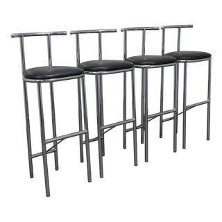 Vintage Barstools in Chrome, 1990s, Set of 4 For Sale