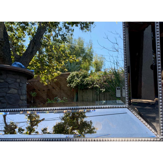 Horchow AntiquedSilver Beaded Floor Mirror Chairish