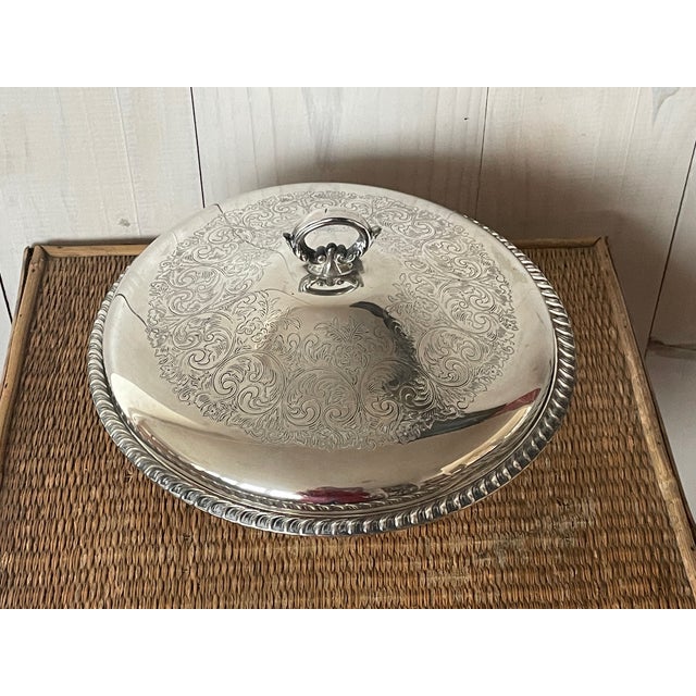 Lovely vintage silver lidded bowl by WM Rogers. This classic piece would be perfect for serving up a side dish at Easter,...