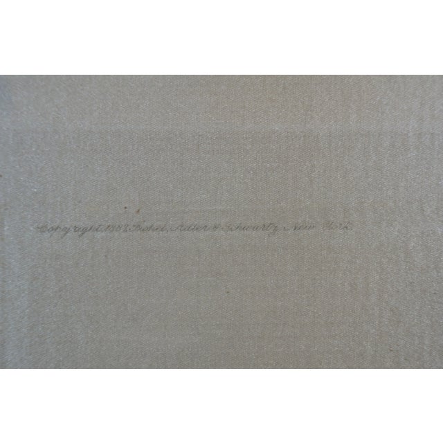 Antique Charles Frederick Mielatz Signed Sailboat Harbor Etching on Silk 20" For Sale - Image 6 of 10