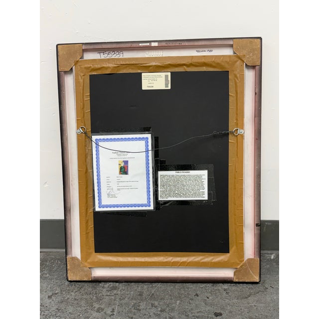 Pablo Picasso Framed Limited-Edition “Untitled” Lithograph Edition 290 of 500 For Sale - Image 12 of 12