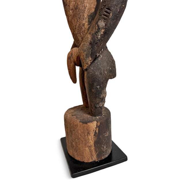 Old Antique Mumuye Nigerian Male Figure Sculpture For Sale - Image 14 of 16