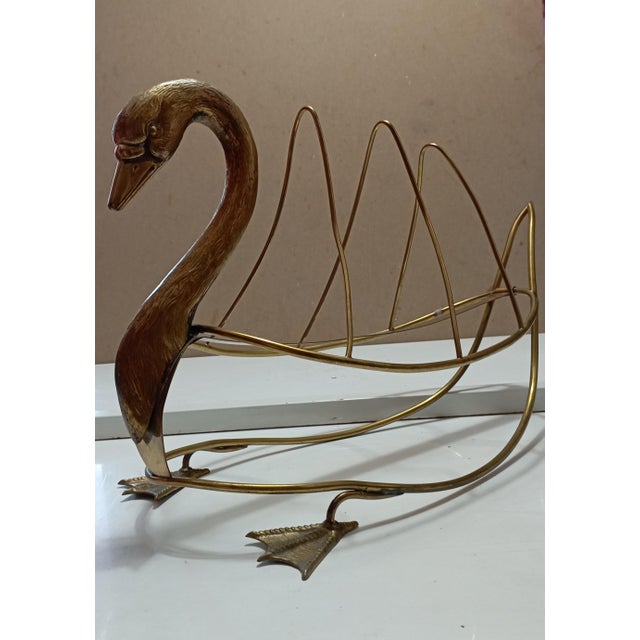 Swan Magazine Holder from Maison Jansen For Sale - Image 13 of 18
