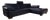 Dark Blue Leather Corner Sofa from Willi Schillig For Sale