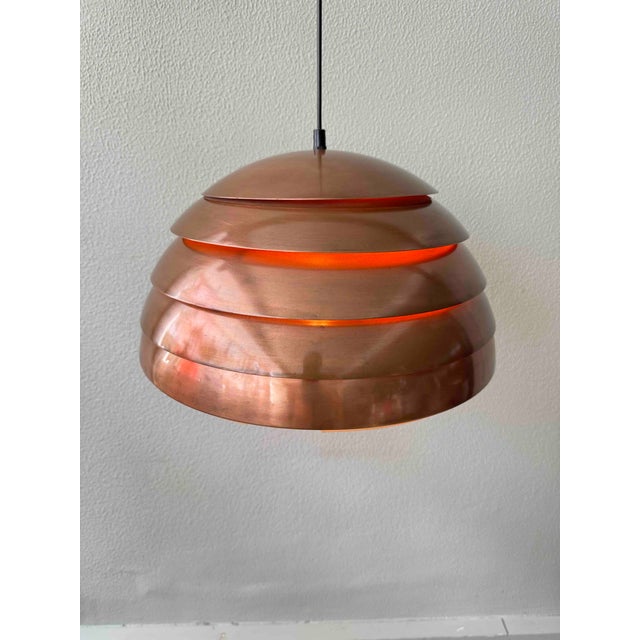 1960s Model T325/450 Pendant Lamp in Copper by Hans-Agne Jakobsson, Markaryd, Sweden, 1960s For Sale - Image 5 of 18