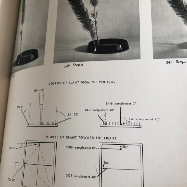 Vintage 1965 1st Edition Mid Century Modern "The Art of Arranging Flowers" Japanese Ikebana Silk Covered Collector's Design Book For Sale - Image 4 of 12