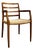 Danish Model 68 Dining Chair in Oak and Paper Cord by Niels Otto Møller. for J.L. Møllers, 1980s For Sale