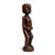 An evocative Kaguru fertility figure from central-eastern Tanzania, hand-carved in dense hardwood and presenting the...
