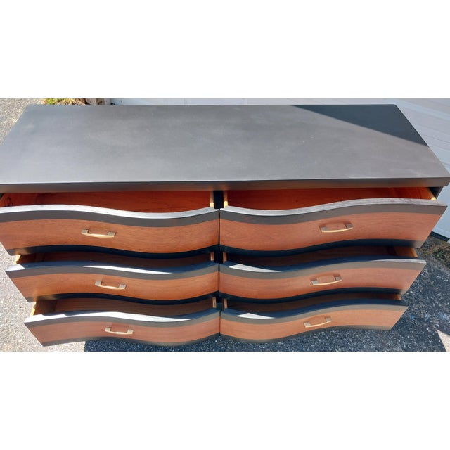Mid-Century Modern Bassett "Serpentine" Dresser For Sale - Image 6 of 7