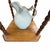 Vintage English Country Cottage Style Oak Barley Twist Washstand For Sale - Image 4 of 5