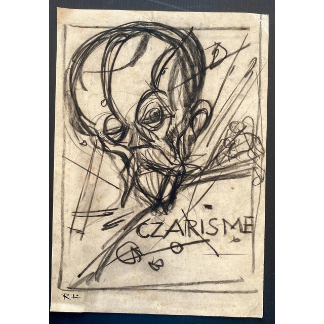 Gabriele Galantara, Czarisme, China Ink and Watercolor, 1910s For Sale - Image 3 of 3
