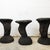 Sculptural Side Tables in Burnt Wood, 1980s, Set of 3 For Sale - Image 3 of 12
