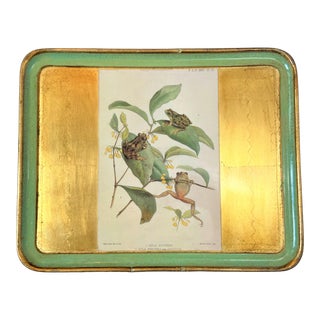 Vintage Italian Gilt Frog Serving Tray For Sale