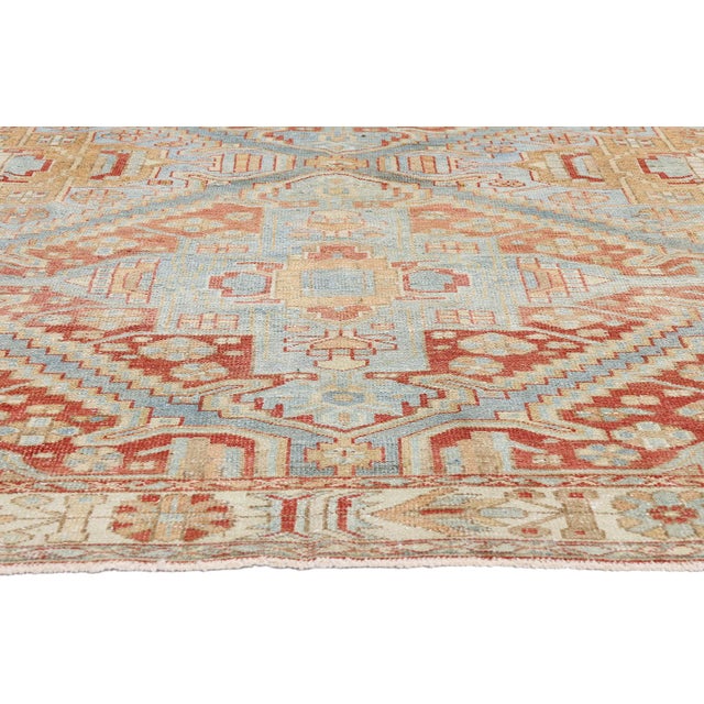 Antique Persian Karaja Heriz Rug, 06'09 X 10'01 For Sale - Image 4 of 10