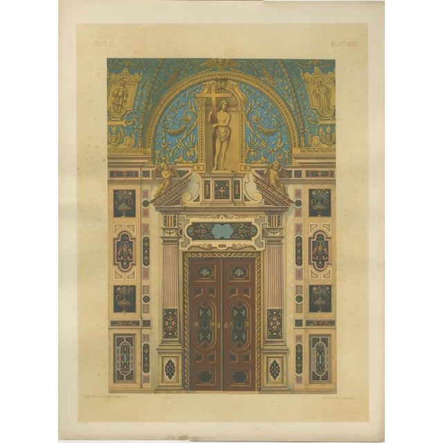 Title: bavarian ecclesiastical ornament & architectural design chromolithographs, zettler 1874 this striking pair of...