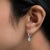 Haus of Brilliance Sterling Silver 1/2 Cttw Lab Grown Diamond Floral Cluster Drop Earrings For Sale - Image 4 of 5