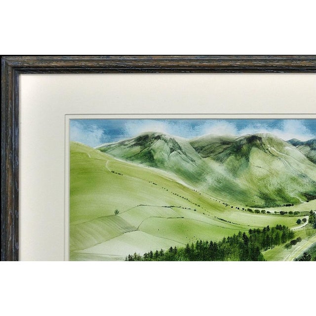 1980s Ronald Maddox, Landscape Pattern, Glen Lyon, Scotland, 1980, Watercolor For Sale - Image 5 of 18