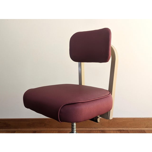 Brick Red Mid-Century Tanker Chair - By Cole Steel For Sale - Image 8 of 11