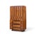 Mid-Century Modern Lane Staccato Brutalist Mid Century Walnut Armoire Highboy Dresser For Sale - Image 3 of 11