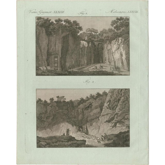 Bertuch, Mountain Roads and Rock-Cut Passes, 1800, Engraving For Sale - Image 9 of 9