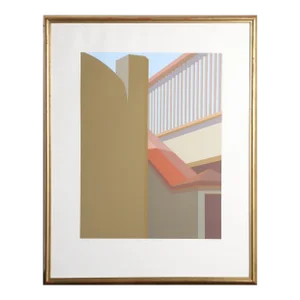 Ramp with Red Roof, Saul Chase Screen Print