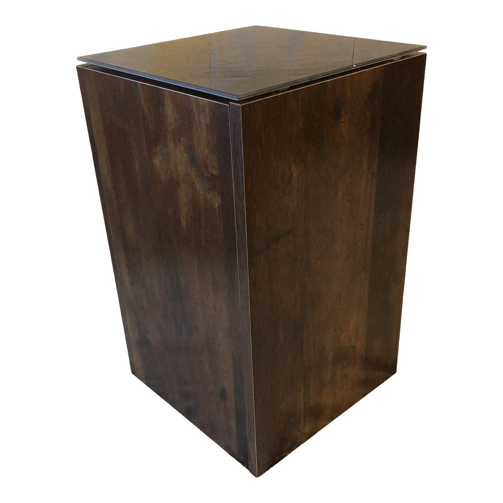 Faux Tree Stump Square Side Table Chairish