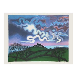 1975 Fred Zeller Evening Storm Lithograph For Sale